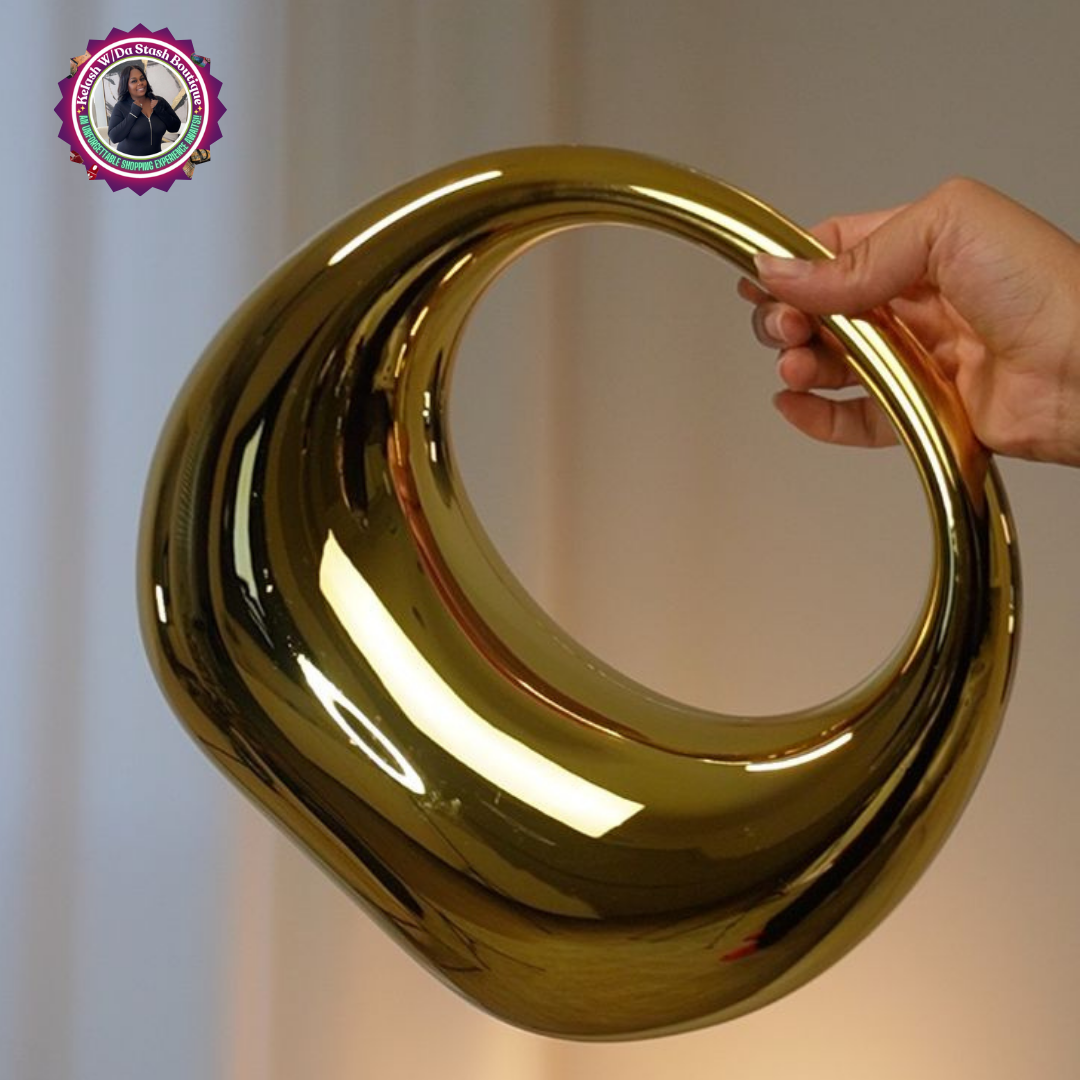 Trendy Acrylic Moon Purse