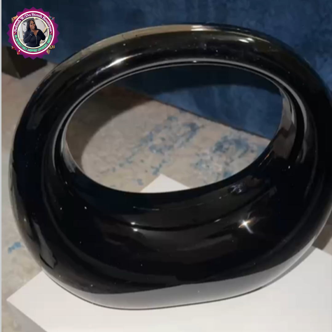 Trendy Acrylic Moon Purse