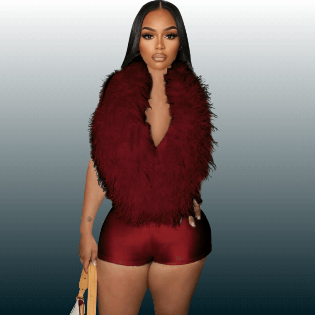 Halter Backless One Piece Jumpsuits Sleeveless Feather Deep V Neck Shorts Bodysuits Romper Club Outfits